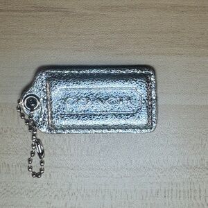 Coach Metallic Silver Hangtag